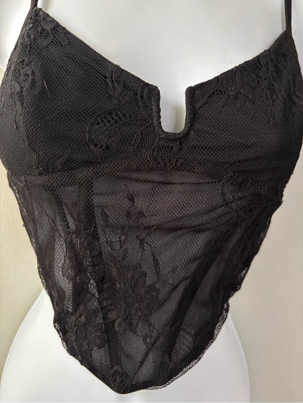 Princess Polly Black Lace Corset OS Goth Glam - Picture 6 of 13